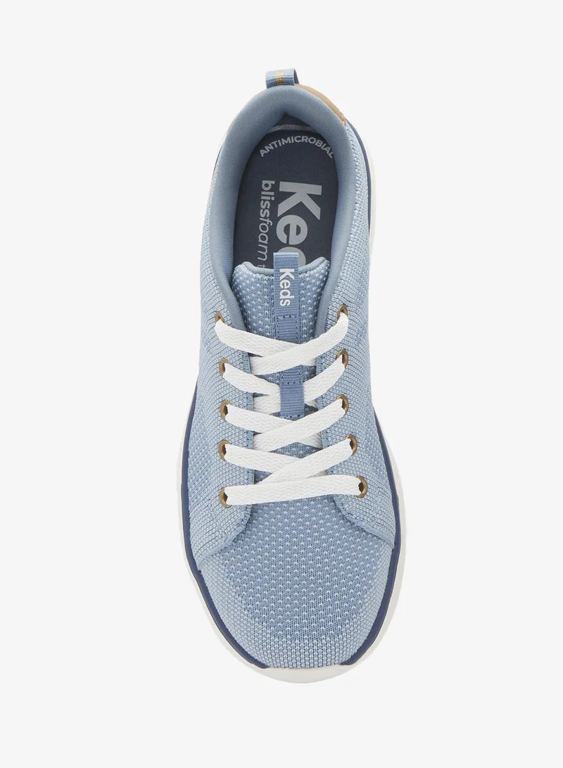 Keds Faded Denim/Cognac Keds Women's BlissWalk Lace Up Casual Sneaker Blue for Women | Best Price UAE